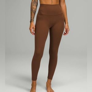 Lululemon Align Pant 25” in roasted brown size 4